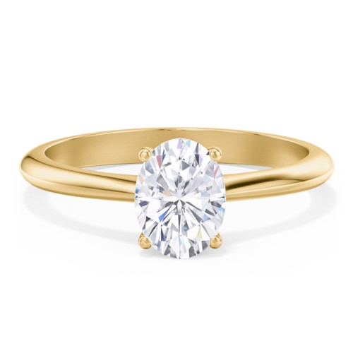 Classic Solitaire Engagement Ring – 9kt Yellow Gold