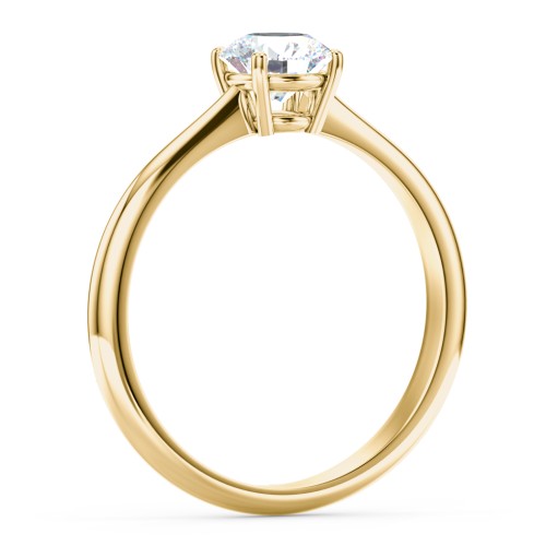 Classic Solitaire Engagement Ring – 9kt Yellow Gold