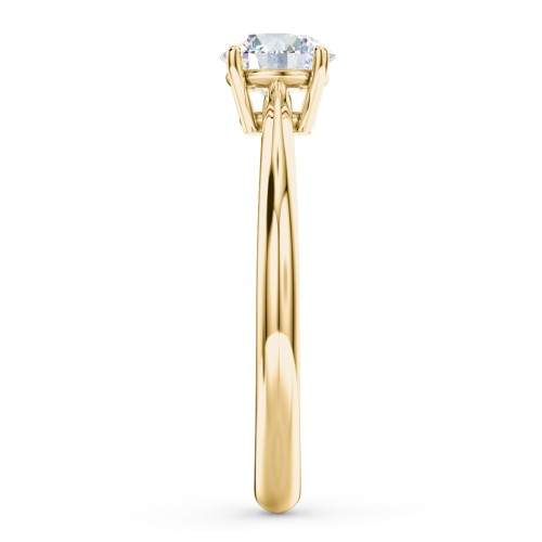 Classic Solitaire Engagement Ring – 9kt Yellow Gold