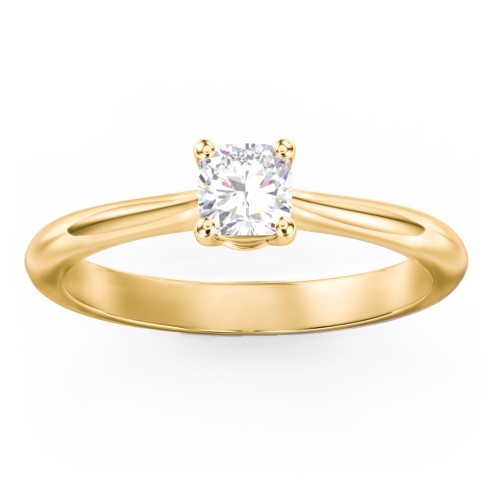 Classic Solitaire Engagement Ring – 9kt Yellow Gold