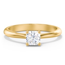 Classic Solitaire Engagement Ring in 9K Solid Yellow Gold