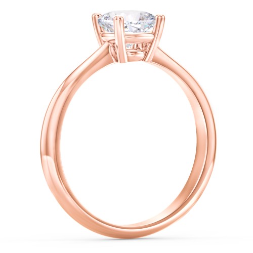 Classic Solitaire Engagement Ring – 9kt Rose Gold