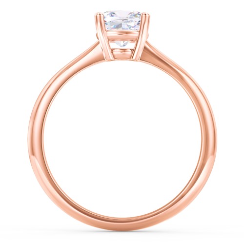 Classic Solitaire Engagement Ring – 9kt Rose Gold