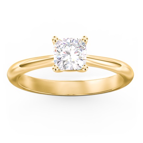 Classic Solitaire Engagement Ring – 9kt Yellow Gold