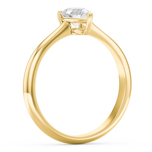 Classic Solitaire Engagement Ring – 9kt Yellow Gold