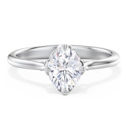 Solitaire Engagement Ring with Vintage Filigree Setting