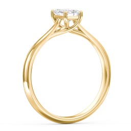 Classic Solitaire Engagement Ring in 9K Solid Yellow Gold