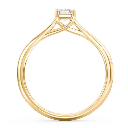 Classic Solitaire Engagement Ring – 9kt Yellow Gold