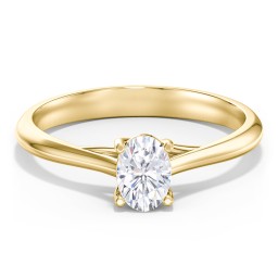 Classic Solitaire Engagement Ring in 9K Solid Yellow Gold
