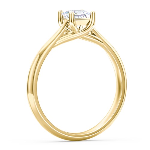 Classic Solitaire Engagement Ring – 9kt Yellow Gold