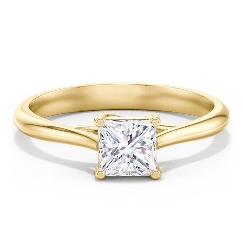 Classic Solitaire Engagement Ring – 9kt Yellow Gold