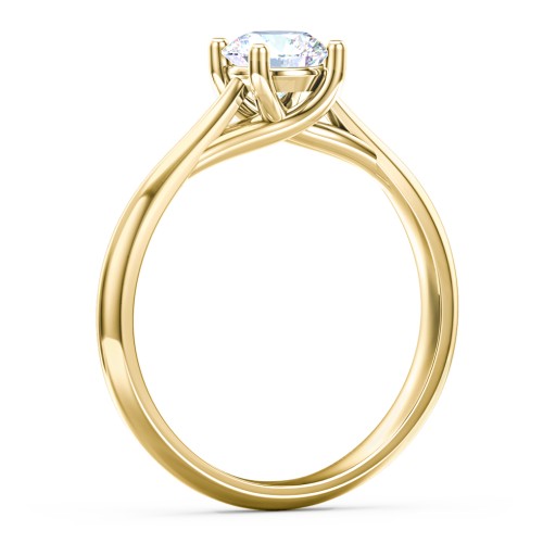 Classic Solitaire Engagement Ring – 9kt Yellow Gold