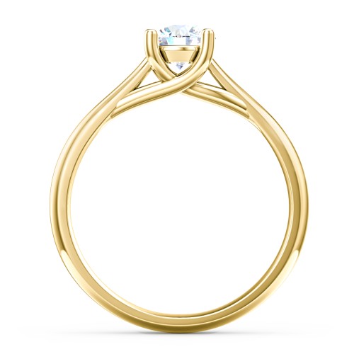Classic Solitaire Engagement Ring – 9kt Yellow Gold