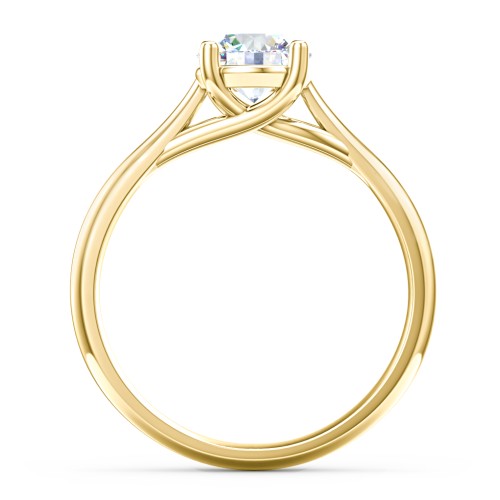 Classic Solitaire Engagement Ring – 9kt Yellow Gold
