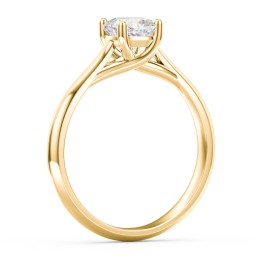 Classic Solitaire Engagement Ring in 9K Solid Yellow Gold