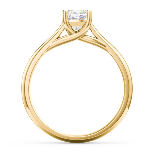 Classic Solitaire Engagement Ring – 9kt Yellow Gold