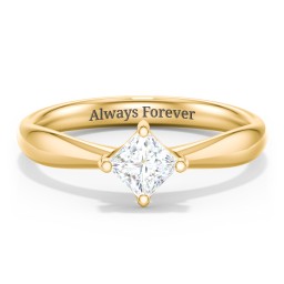 Classic Diamond Solitaire with 4 Prong Setting in 9K Solid Yellow Gold with 04LABDIAM-PC-0.50-VS2-F-G