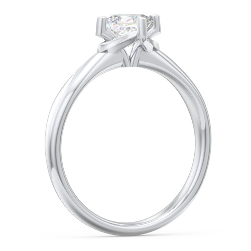 Classic Diamond Solitaire with 4 Prong Setting – 14K White Gold