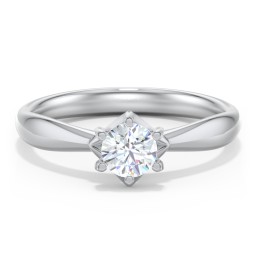 Classic Diamond Solitaire with 6 Prong Setting