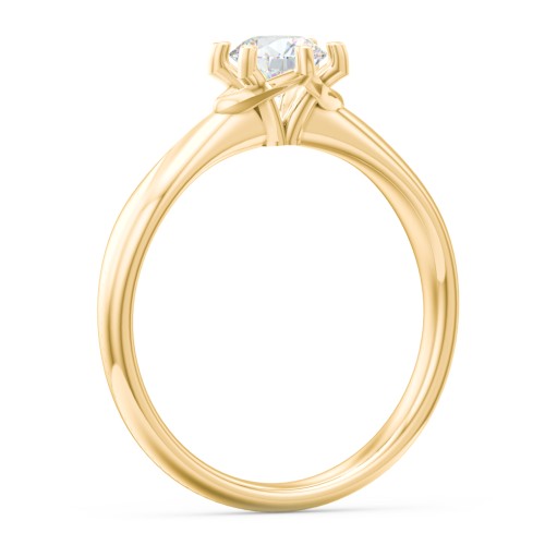 Classic Diamond Solitaire with 6 Prong Setting – 9kt Yellow Gold