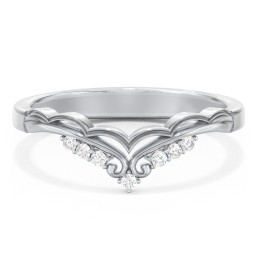 Vintage Tiara Band with Diamond Accents