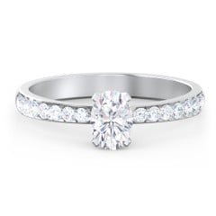 Engagement Ring with Graduated Side Stones