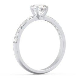 Engagement Ring with Graduated Side Stones