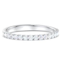 Micro-Pavé Half Eternity Diamond Band