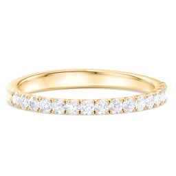 Micro-Pavé Half Eternity Diamond Band