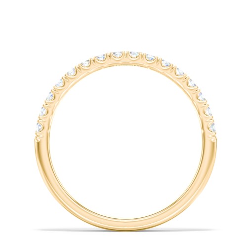 Micro-Pavé Half Eternity Diamond Band
