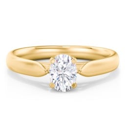 Classic Solitaire Engagement Ring with Cathedral Setting