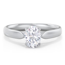 Classic Solitaire Engagement Ring with Cathedral Setting