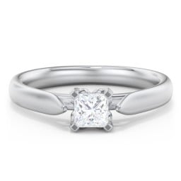 Classic Solitaire Engagement Ring with Cathedral Setting