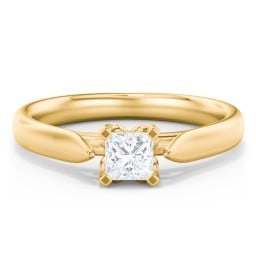 Classic Solitaire Engagement Ring with Cathedral Setting
