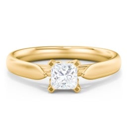 Classic Solitaire Engagement Ring with Cathedral Setting
