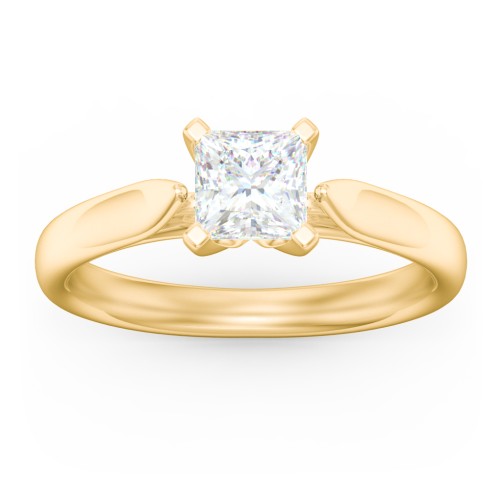 Classic Solitaire Engagement Ring with Cathedral Setting