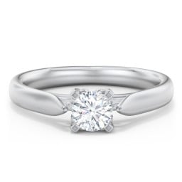 Classic Solitaire Engagement Ring with Cathedral Setting