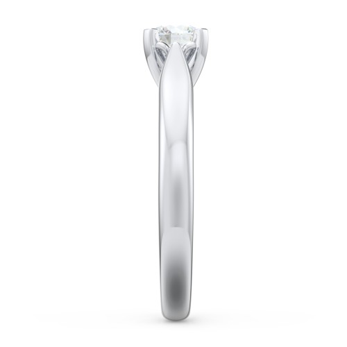 Classic Solitaire Engagement Ring with Cathedral Setting