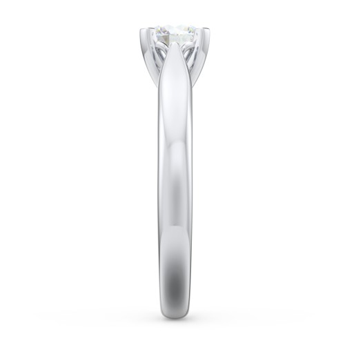 Classic Solitaire Engagement Ring with Cathedral Setting