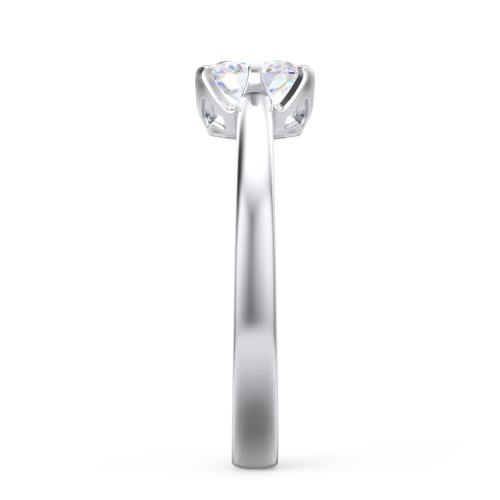 Classic 6-Prong Solitaire Diamond Engagement Ring – 14K White Gold