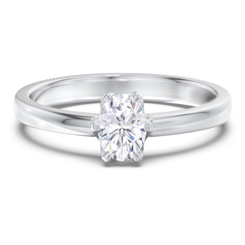 Classic 6-Prong Solitaire Diamond Engagement Ring – 14K White Gold