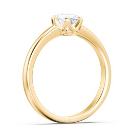 Classic 6-Prong Solitaire Diamond Engagement Ring in 9K Solid Yellow Gold