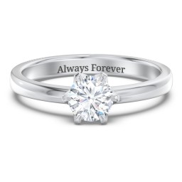 Classic 6-Prong Solitaire Diamond Engagement Ring