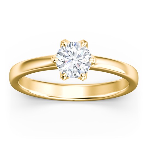 Classic 6-Prong Solitaire Diamond Engagement Ring