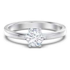 Classic 6-Prong Solitaire Diamond Engagement Ring – 9kt Yellow Gold