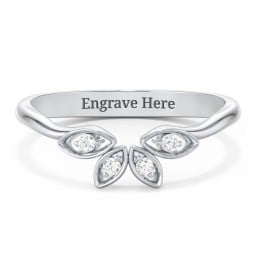 Marquise Element Band with Accents stones