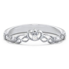 Vintage Contour Band with Filigree and Infinity Designs