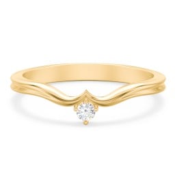 Solitaire Contour Band