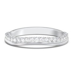 Curved Half Eternity Diamond Band