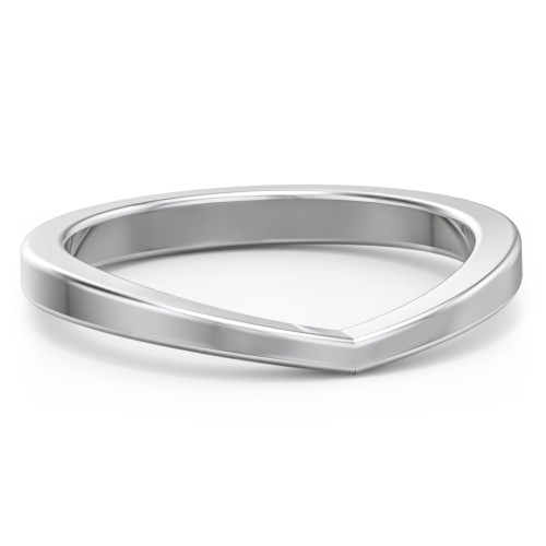 The Forevermore Wedding Band – 14K White Gold